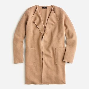 Like new J crew camel khaki Juliette cardigan M